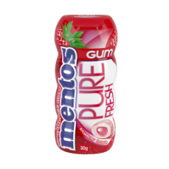 Mentos Pure Fresh Çilek Aromalı Draje Sakız 30 gr x 12 Adet