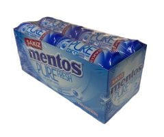 Mentos Pure Fresh Nane Aromalı Draje Sakız 30 gr x 12 Adet