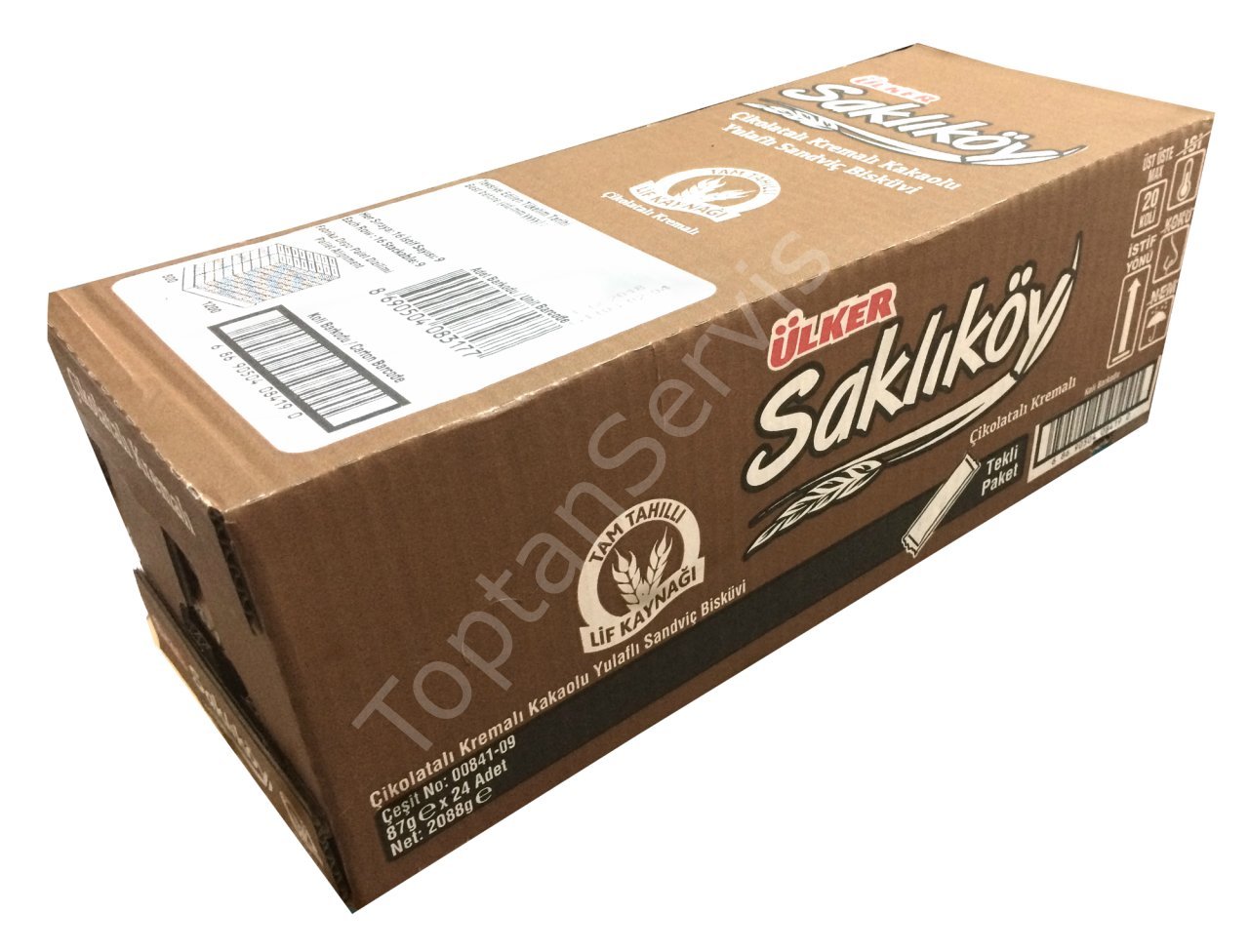Ülker Saklıköy Çikolatalı Kremalı Bisküvi 87gr 24 adet