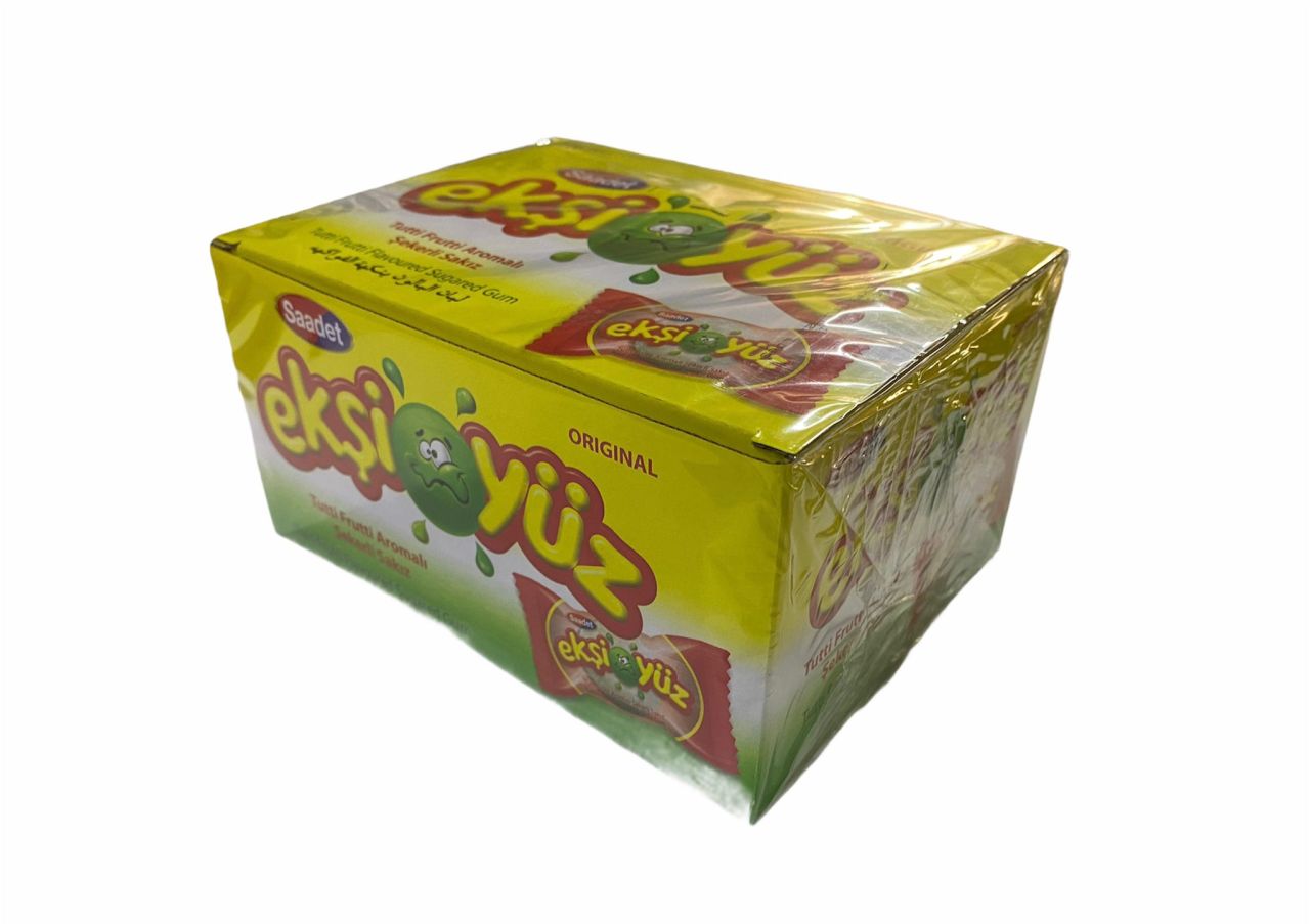 Ekşiyüz Tutti Frutti Aromalı Şekerli Sakız 100 adet
