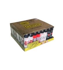 Clipper Pocket Turkey Desenli Taşlı Çakmak 48 Adet 0008