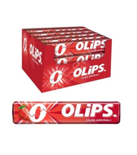 Kent Olips Stick Çilek 28gr 24 adet