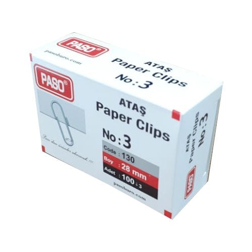 Paso Ataş Metal 100 Adet 28mm