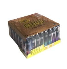 Clipper Micro Siyah Tramlı Taşlı Çakmak 48 adet 1259