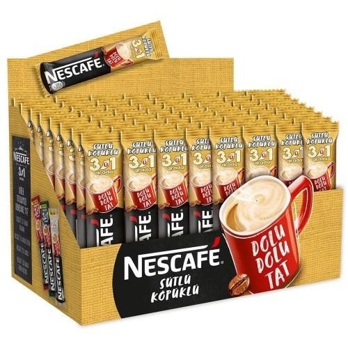 Nescafe 3ü1 Arada Sütlü Köpüklü 72 adet