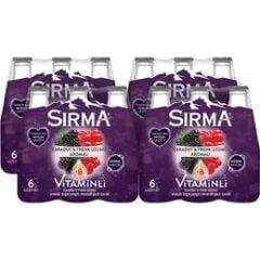 Sırma B+ Karadut Frenk Üzümü Aromalı Soda 200 ml 24 Adet