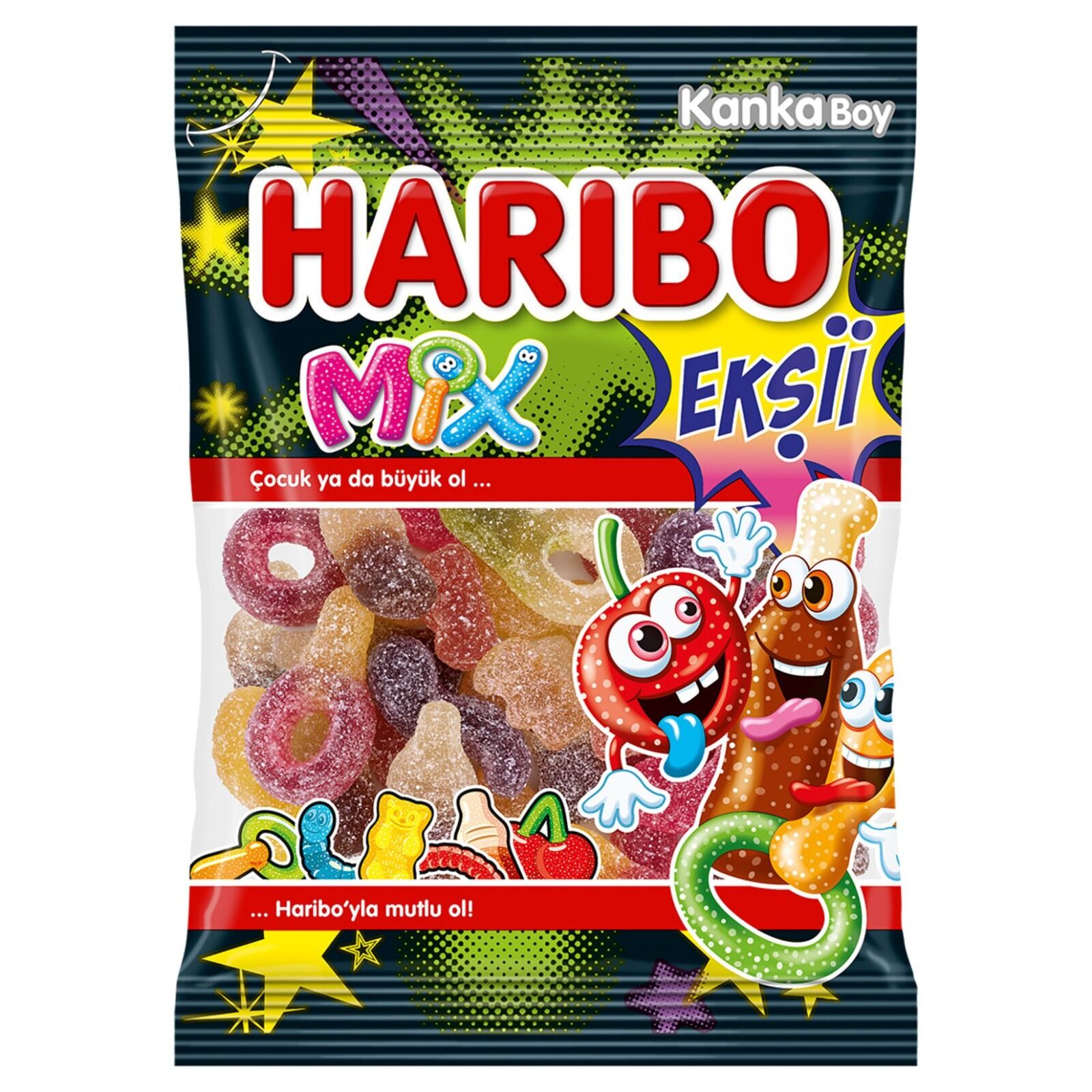 Haribo Mix Ekşi Jelibon 70gr 1 Adet