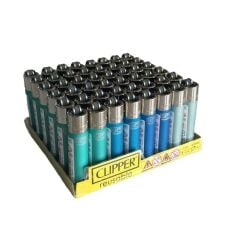 Clipper Micro Parlak Renkli Taşlı Çakmak 48 Adet 6274
