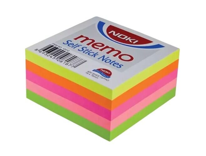 Noki Memo Yapışkanlı Not Kağıdı 75x75 mm 400 Yaprak