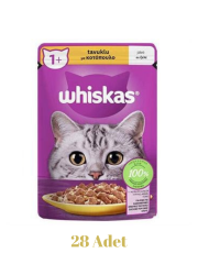 Whiskas Tavuklu Kedi Maması 85 gr 28 Adet