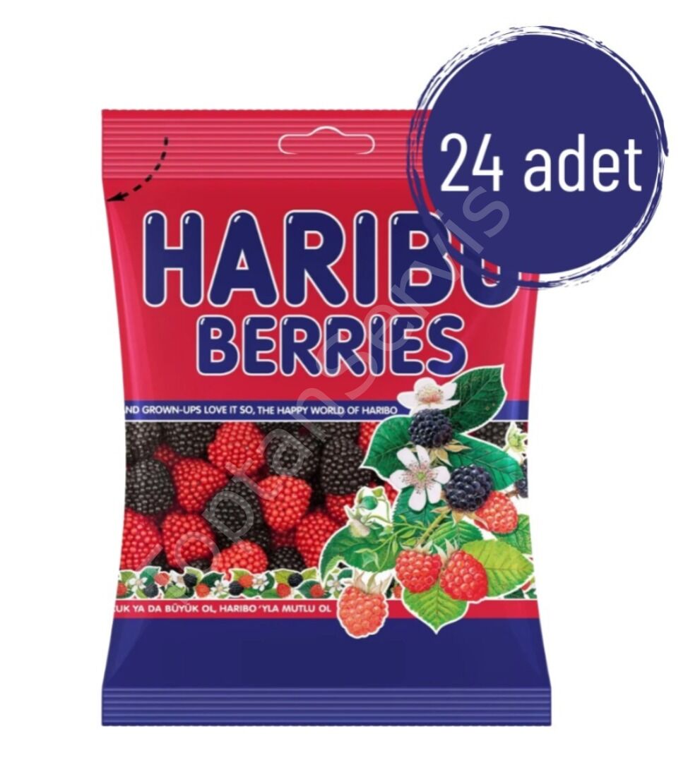 Haribo Berries Ahududu 80 gr 24 Adet