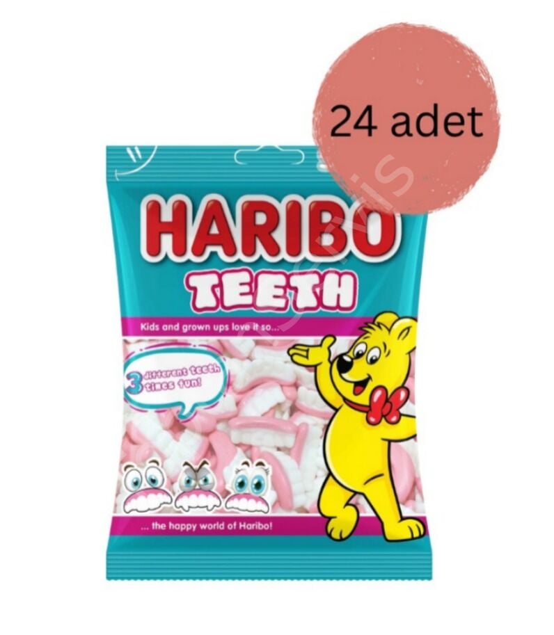 Haribo Teeth Diş Jelibon 80 gr 24 Adet