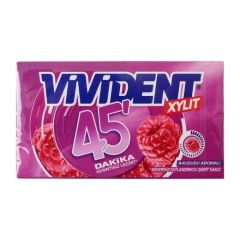 Vivident Cüzdan Sakız 45 Dakika Ahududu Aromalı Sakız 26gr 18 adet