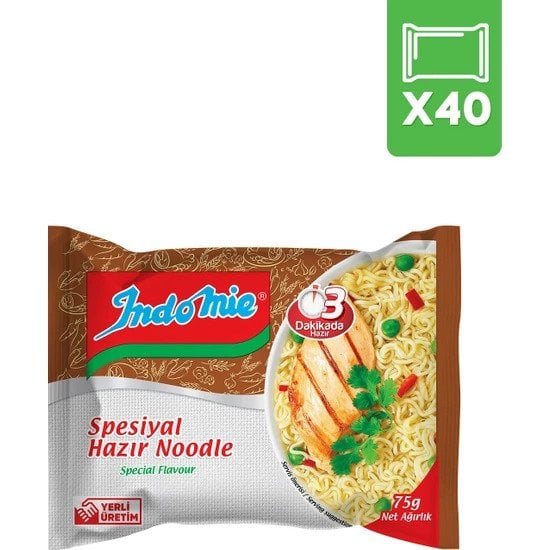İndomie Spesiyal Hazır Noodle 75g 40 adet