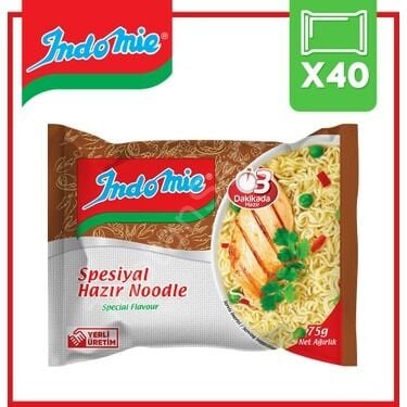 İndomie Spesiyal Hazır Noodle 75g 40 adet