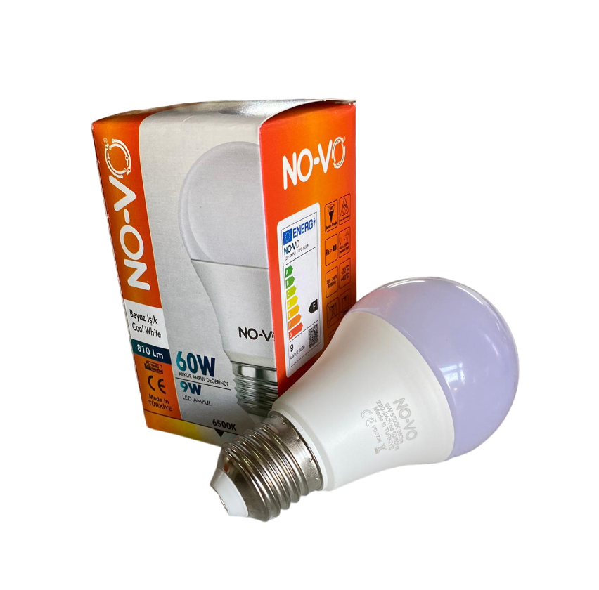 No-Vo 60W E27 Led Ampul Beyaz Işık