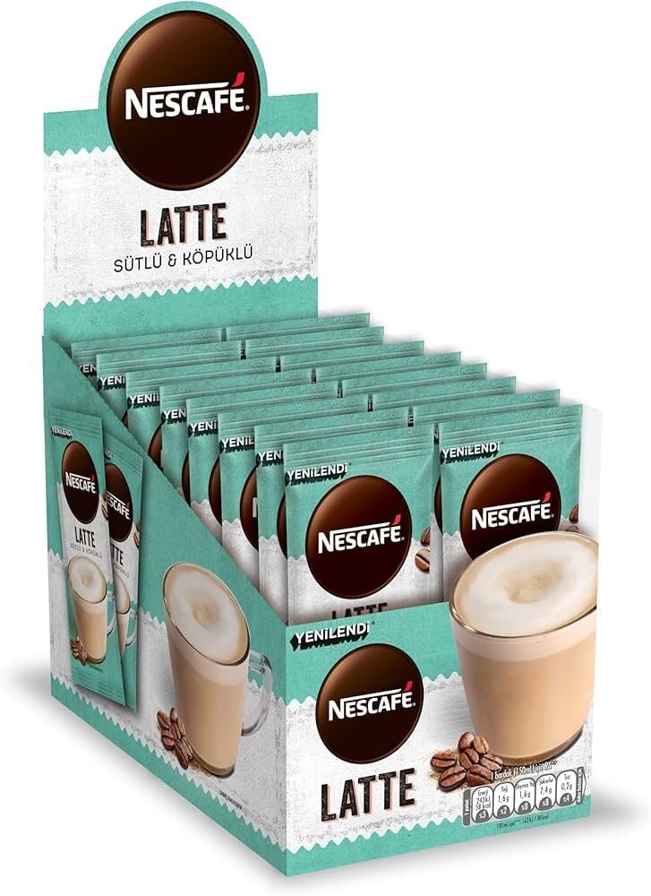 Nescafe Latte Sütlü Köpüklü Kahve 14,5 gr 24 adet