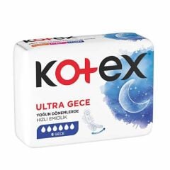 Kotex Ultra Gece Hijyenik Ped 6'li