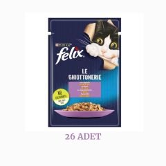 Felix Kuzu Etli Kedi Maması 85 gr 26 Adet