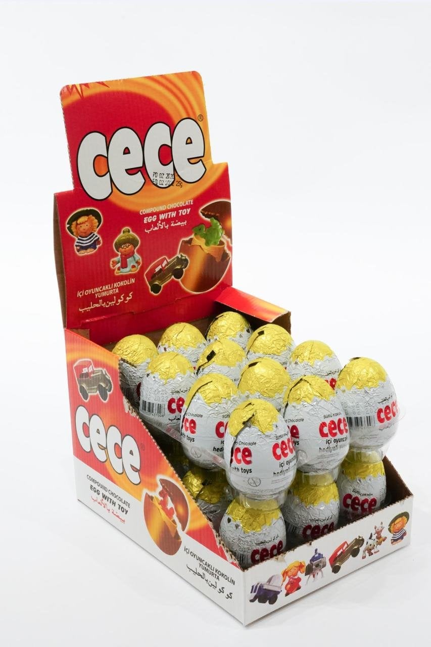 Cece Oyuncaklı Yumurta Çikolata 24 Adet