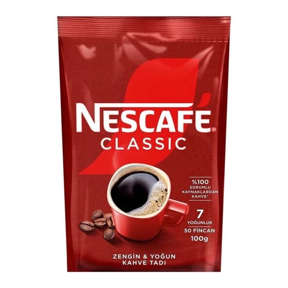 Nescafe Classic Hazır Kahve Poşet 100 gr