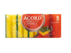 Acord Bulaşık Süngeri Oluklu 5 Adet