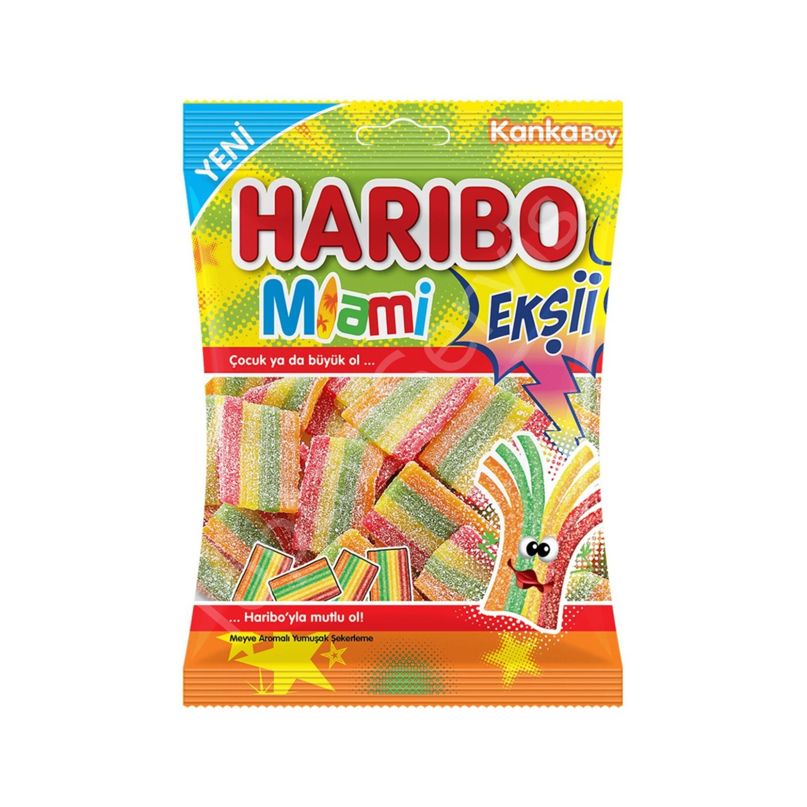 Haribo Miami Ekşi Jelibon 70 gr 1 Adet