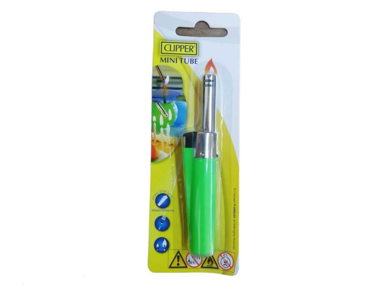 Clipper Mini Tube Mutfak Çakmağı Yeşil