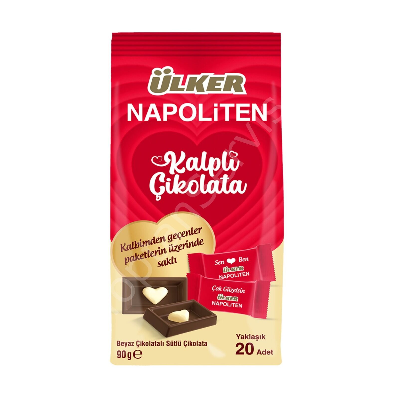 Ülker Napoliten Kalpli Çikolata 20 Adet 90 gr