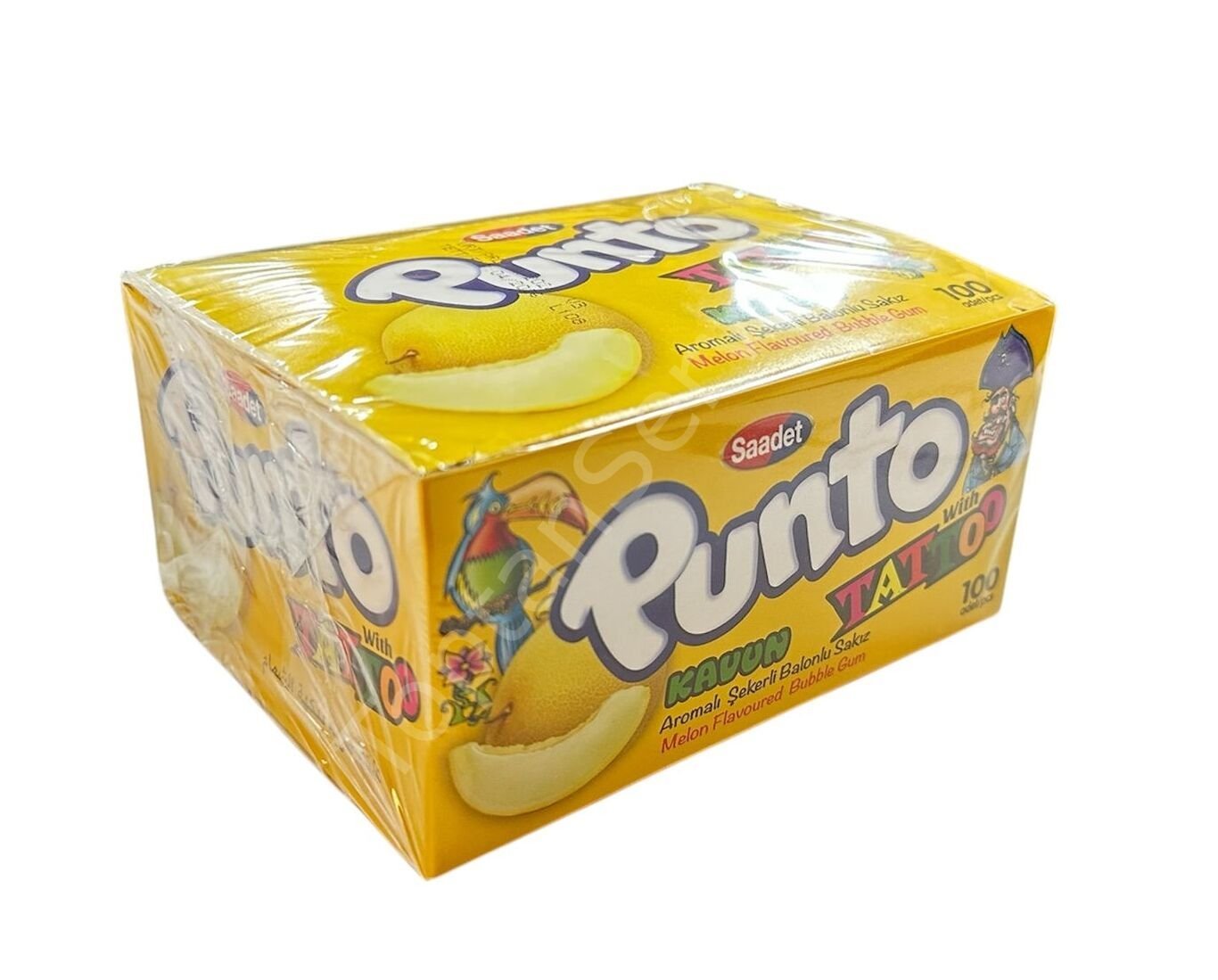 Punto Kavun Aromalı Şekerli Sakız 100 Adet