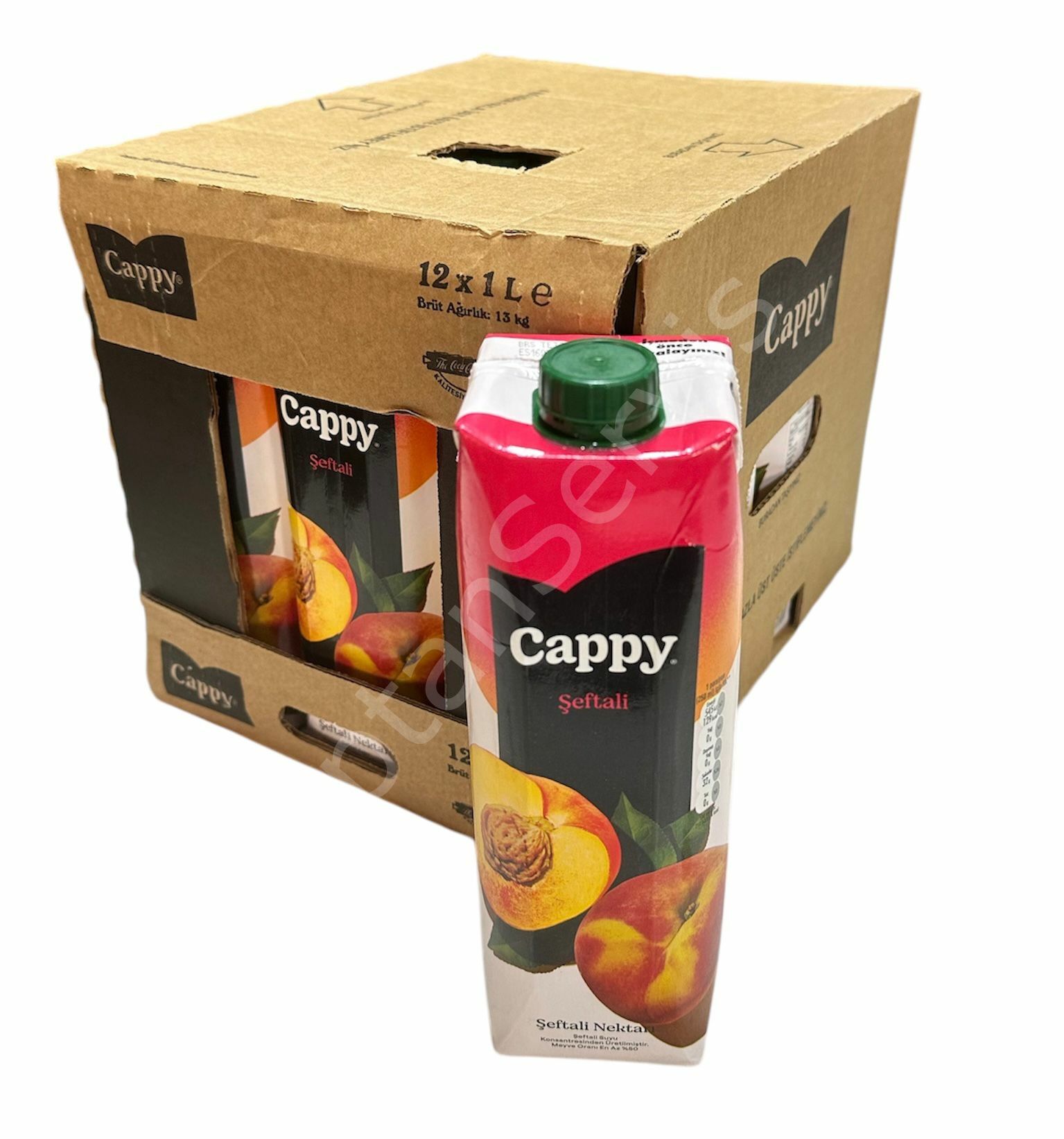 Cappy Şeftali Nektarı 1 LT 12 Adet