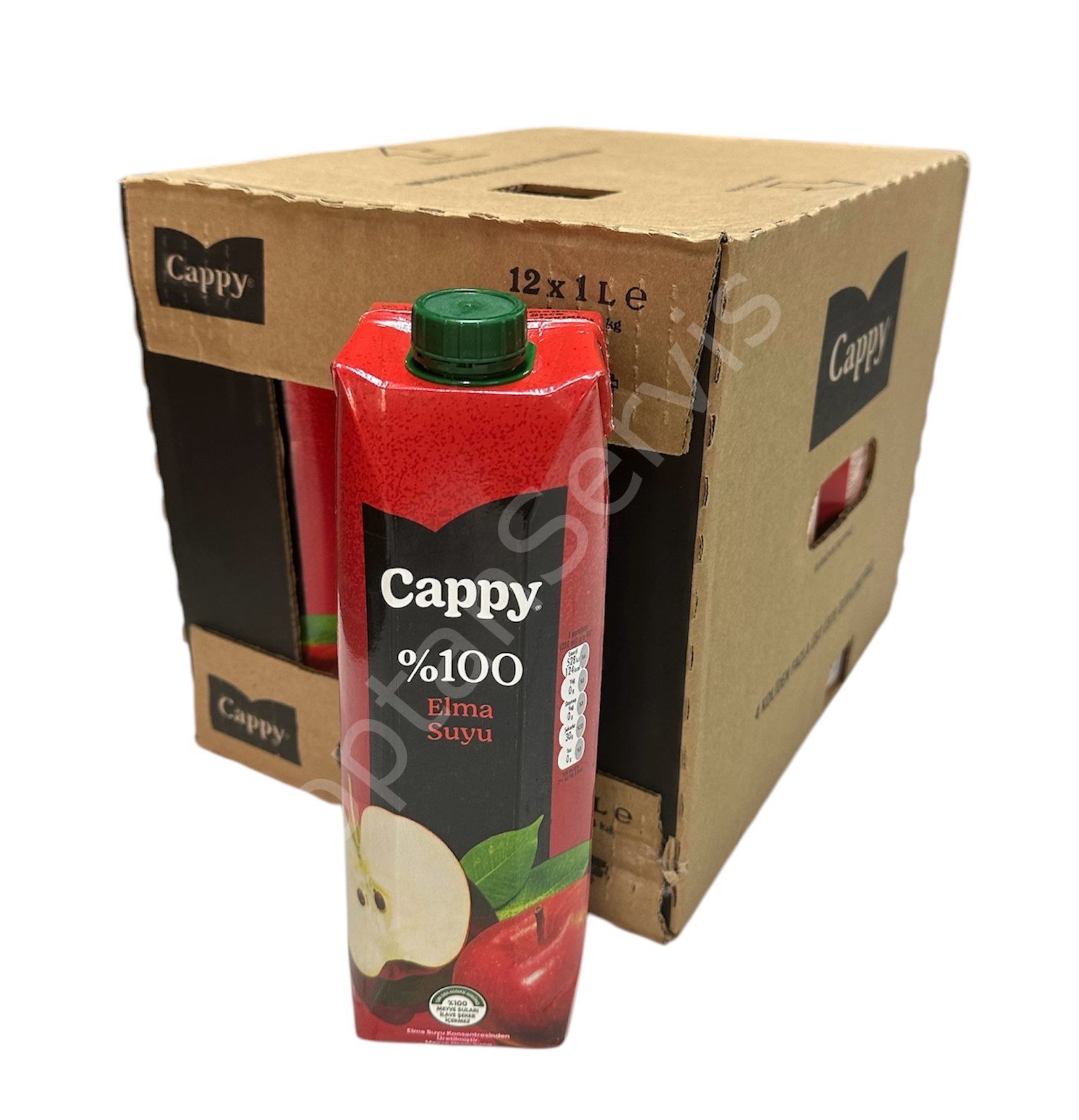 Cappy %100 Elma Suyu 1 LT 12 Adet