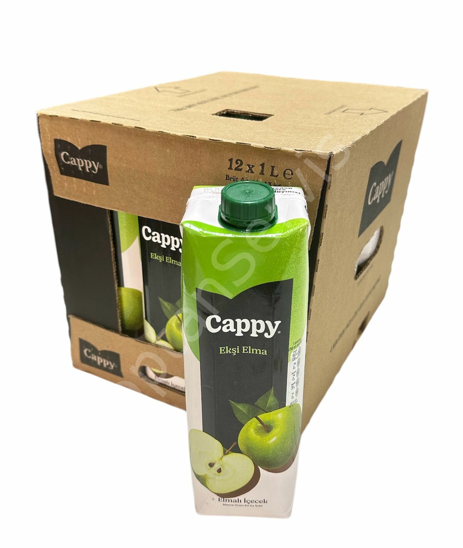 Cappy Ekşi Elmalı İçecek 1 LT 12 Adet