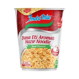 İndomie Bardak Dana Eti Aromalı Hazır Noodle 60gr