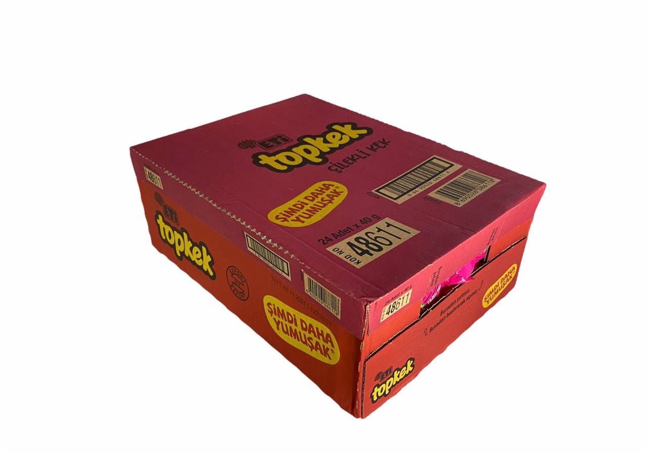 Eti Topkek Çilekli Kek 40g 24 Adet