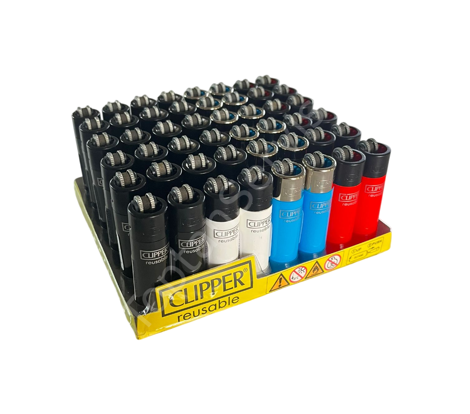 Clipper Pocket Renkli Taşlı Çakmak 48 Adet 4610