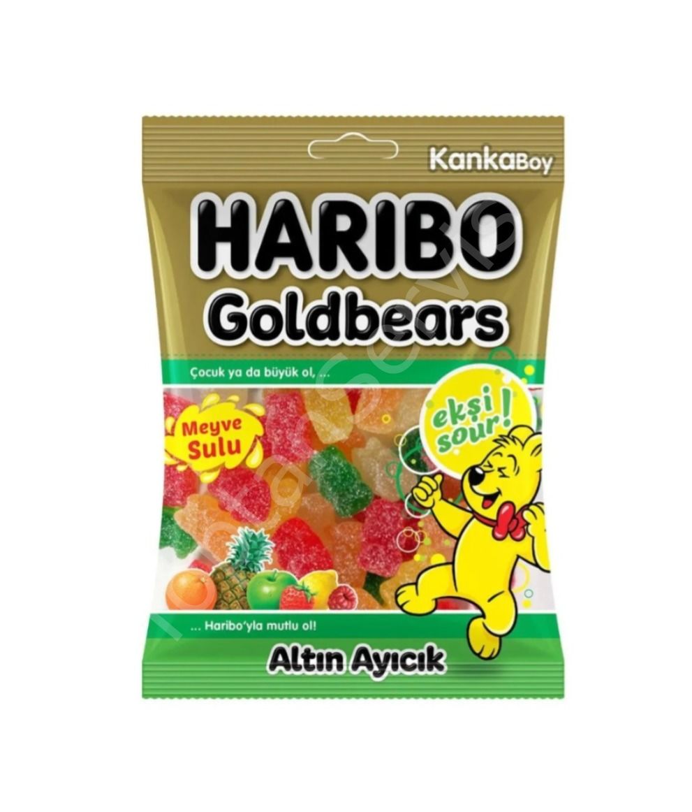 Haribo Ekşi Goldbears Altın ayıcık Meyve Sulu Jelibon 70 gr