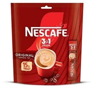 Nescafe 3ü1 Arada Hazır Kahve Poşet 17,5 gr 15 Adet