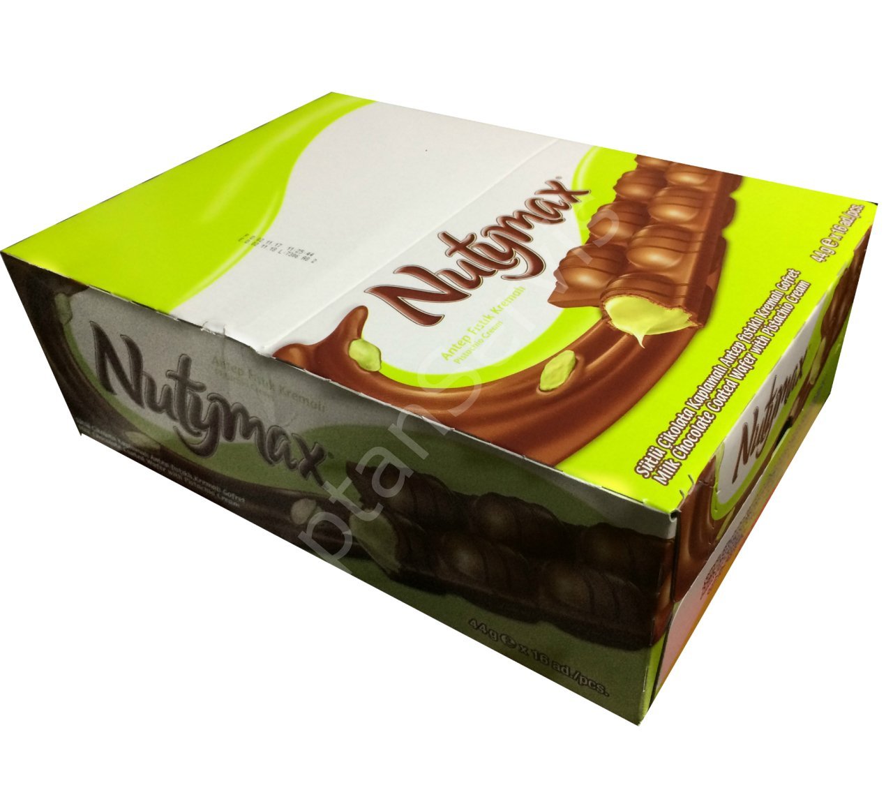 Nutymax Antep Fıstık Kremalı Gofret 44 gr 16 Adet