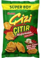 Ülker Çizi Çıtır Atıştırmalık Tulum Peyniri Ve Köz Biber Aromalı Çerez 120 gr 1 Adet