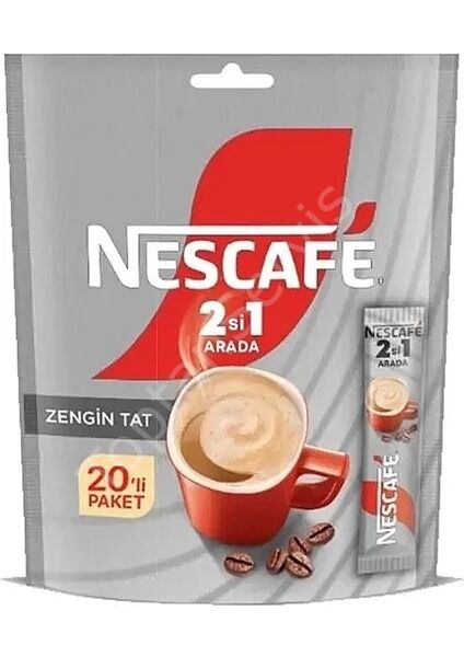 Nescafe 2si1 Arada Hazır Kahve Poşet 10 gr 20 adet