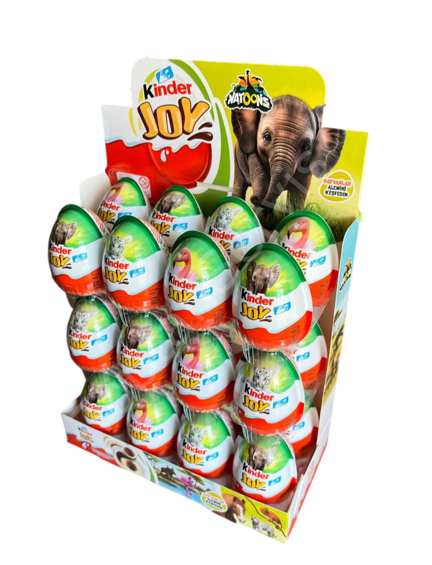 Kinder Joy Sürpriz Yumurta Nattonts Hayvanlar Alemi 24 adet