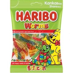 Haribo Worms Solucan 80 gr 24 Adet
