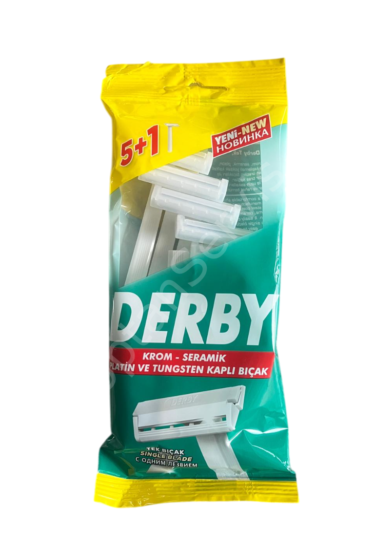 Derby Tek Bıçak Tıraş Bıçağı 5+1 6 Adet