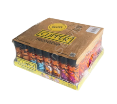 Clipper Pocket Hayvan Desenli Taşlı Çakmak 48 Adet 9351