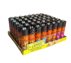 Clipper Pocket Hayvan Desenli Taşlı Çakmak 48 Adet 9351