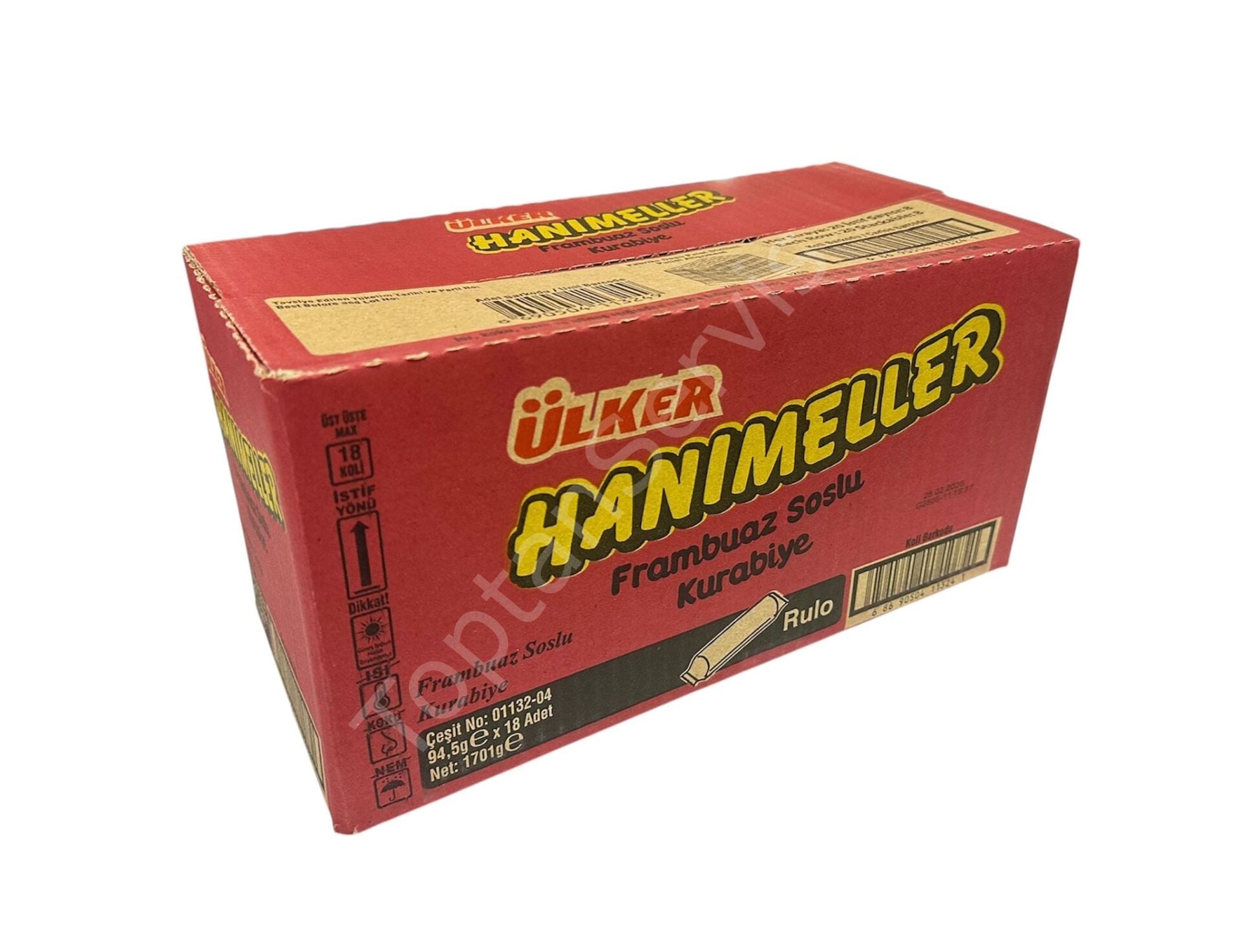 Ülker Hanımeller Frambuaz Soslu Kurabiye 94 gr 18 Adet
