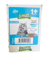 Jungle Somonlu Yetişkin Kedi Maması 100 gr 24 Adet