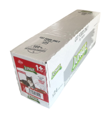 ---SİLİNDİİ---Jungle Sığır Eti Parçalı Yetişkin Kedi Maması 100 gr 24 Adet