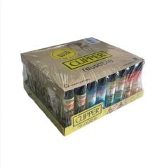 Clİpper Pocket Taşlı Çakmak İstanbul Desenli 48 Adet 5674